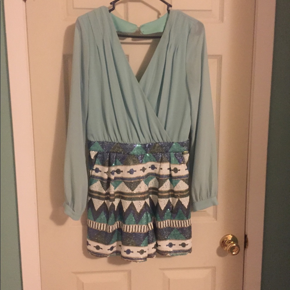 Sequined boutique romper